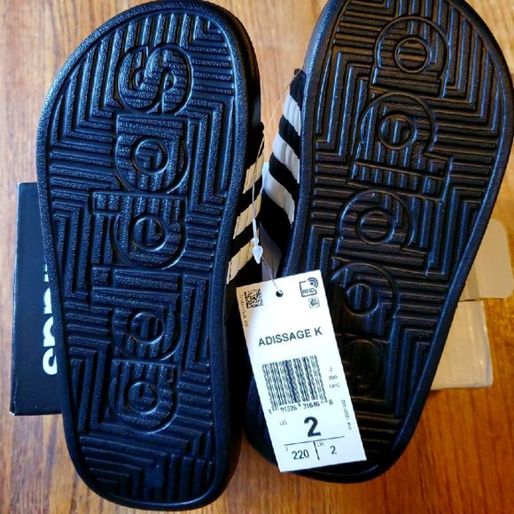3 FOR $60  NWT Adidas Slides Kids Various sizes - Picture 3 of 5